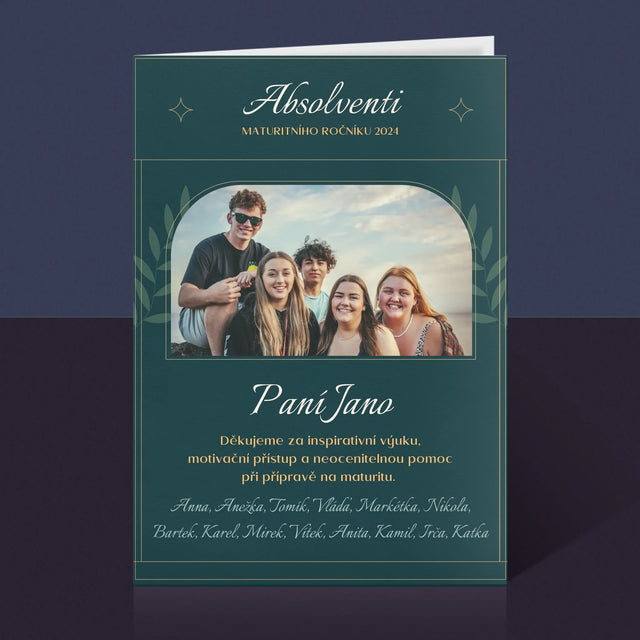 Monogram: Učitel Děkujeme - Přání