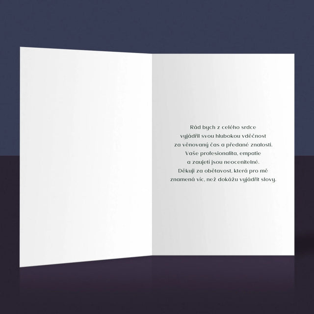 Monogram: Učitel Děkujeme - Přání