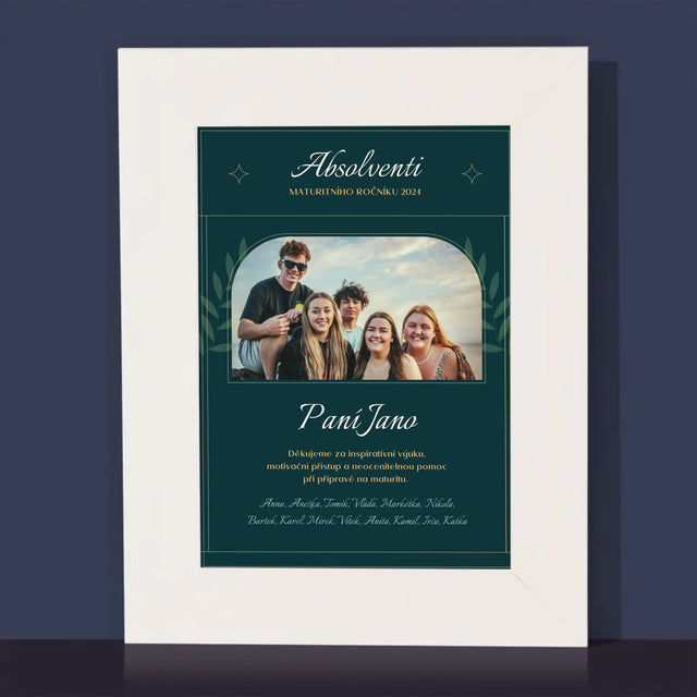 Monogram: Učitel Děkujeme - Fotorámeček