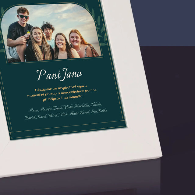 Monogram: Učitel Děkujeme - Fotorámeček