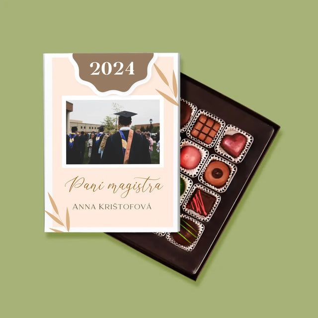 Fotokoláž: Paní Magistra - Pralinky