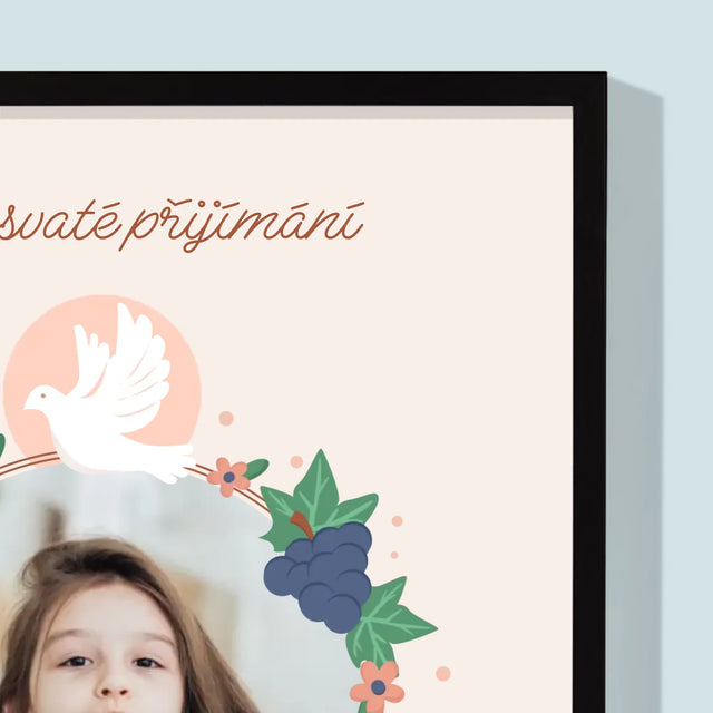 Fotka A Textem: Dobro V Srdci Přijímání - Tisk V Rámečku