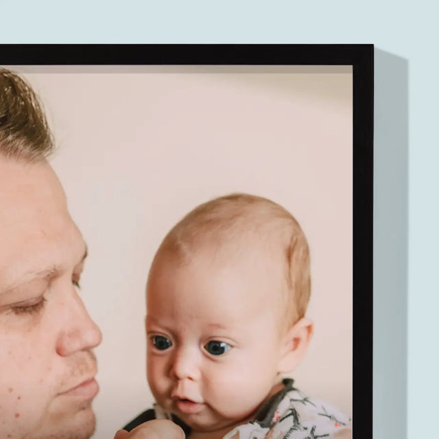 Fotka A Textem: První Den Otce - Tisk V Rámečku