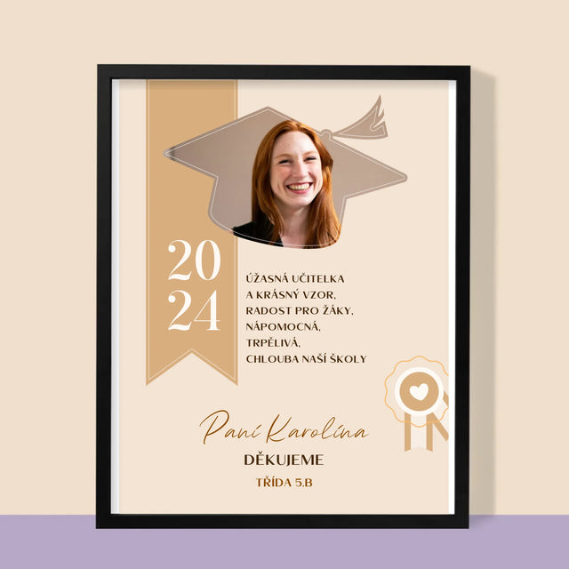 Fotka A Textem: Diplom Pro Učitele - Tisk V Rámečku