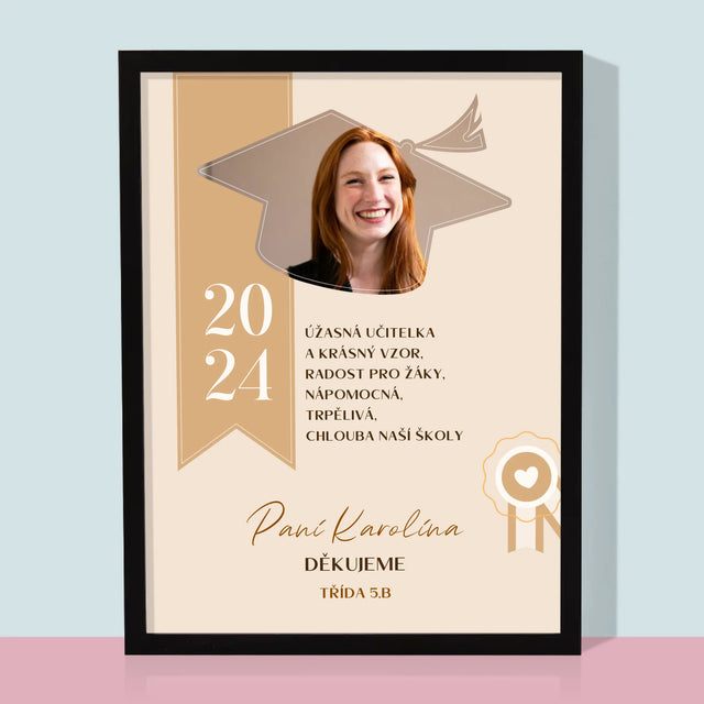 Fotka A Textem: Diplom Pro Učitele - Tisk V Rámečku