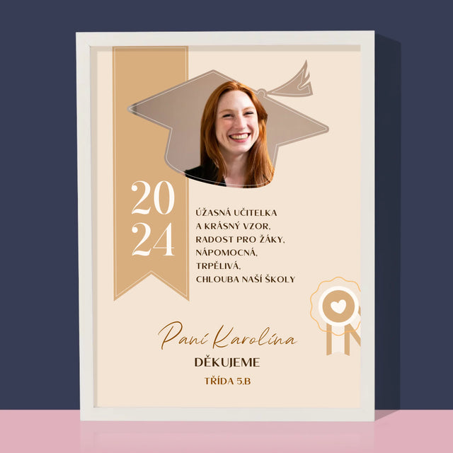 Fotka A Textem: Diplom Pro Učitele - Tisk V Rámečku