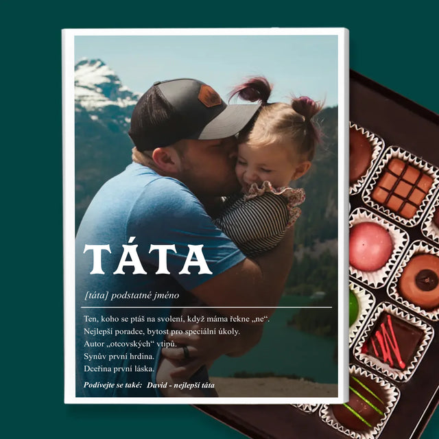 Fotka A Textem: Táta Definice - Pralinky