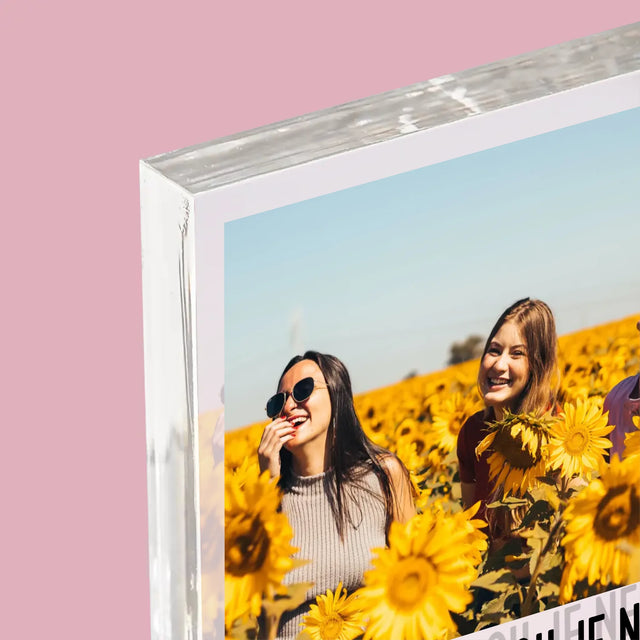 Fotka A Textem: Nejlepší Kamarádky - Akrylový Blok