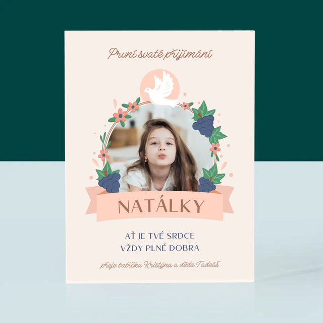 Fotka A Textem: Dobro V Srdci Přijímání - Akrylový Blok