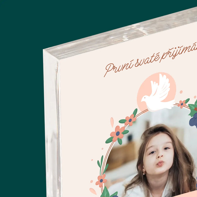 Fotka A Textem: Dobro V Srdci Přijímání - Akrylový Blok