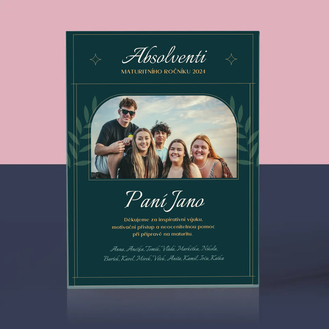 Monogram: Učitel Děkujeme - Akrylový Blok