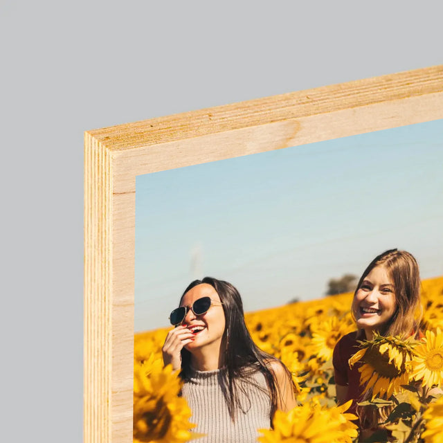 Fotokoláž: Nejlepší Kamarádky - Tisk Na Dřevo