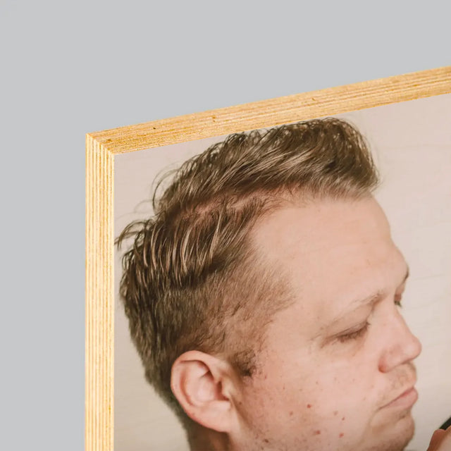 Fotka A Textem: První Den Otce - Tisk Na Dřevo