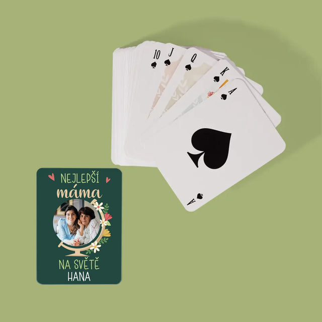 Fotka A Textem: Nejlepší Máma Svět - Hrací Karty
