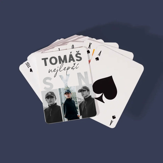 Fotokoláž: Nejlepší Syn - Hrací Karty