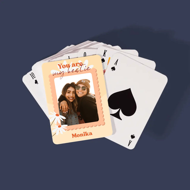 Fotokoláž: Fotky Besties - Hrací Karty