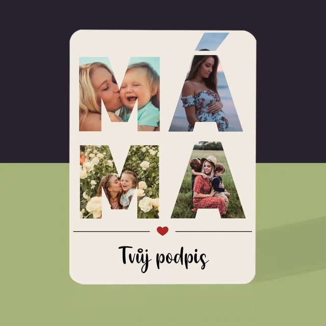 Slovo Z Fotek: Máma Z Fotek - Hrací Karty