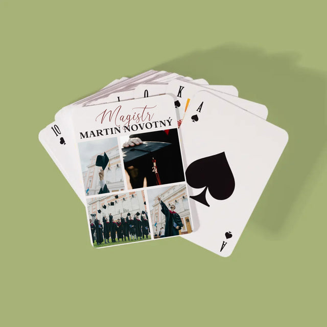 Fotokoláž: Magistr - Hrací Karty