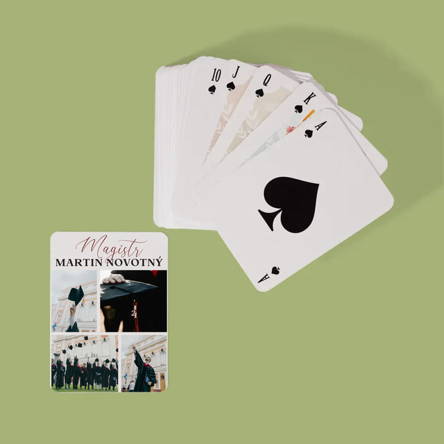Fotokoláž: Magistr - Hrací Karty