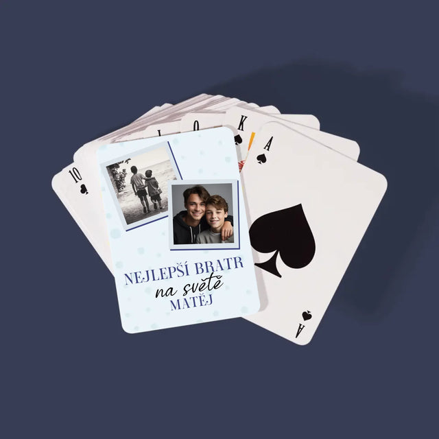 Fotokoláž: Nejlepší Bratr Na Světě - Hrací Karty