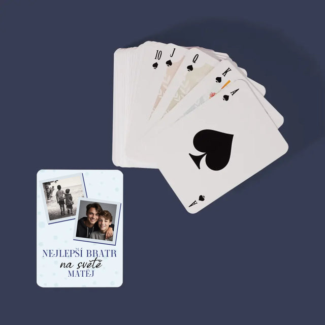 Fotokoláž: Nejlepší Bratr Na Světě - Hrací Karty