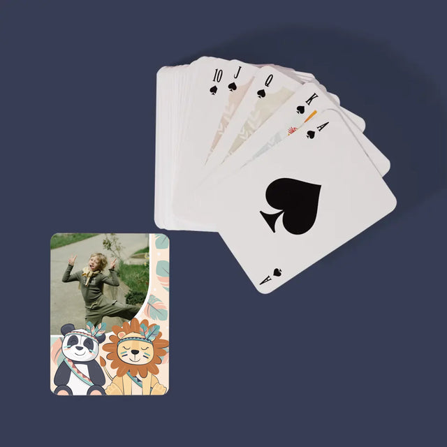 Fotokoláž: Zviřata - Hrací Karty