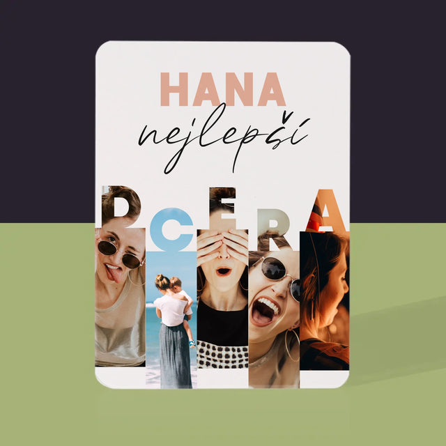 Fotokoláž: Nejlepší Dcera - Hrací Karty