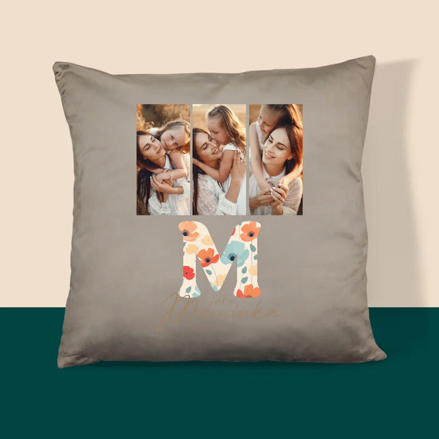 Fotokoláž: M Jako Maminka - Polštář