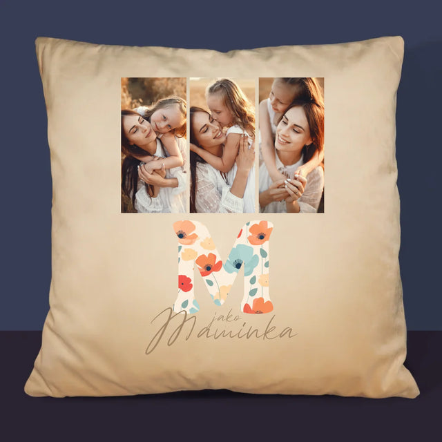 Fotokoláž: M Jako Maminka - Polštář