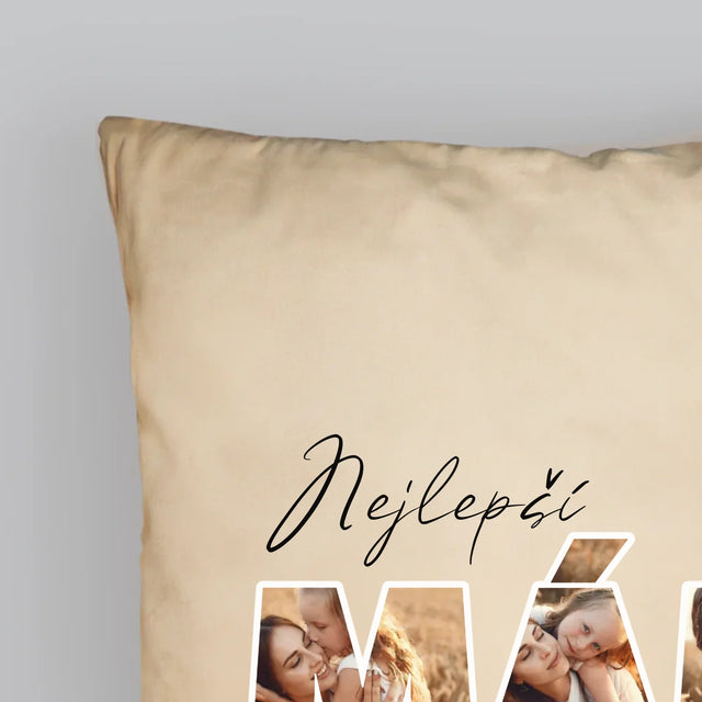 Slovo Z Fotek: Nejlepší Máma Na Světě Fotografie - Polštář