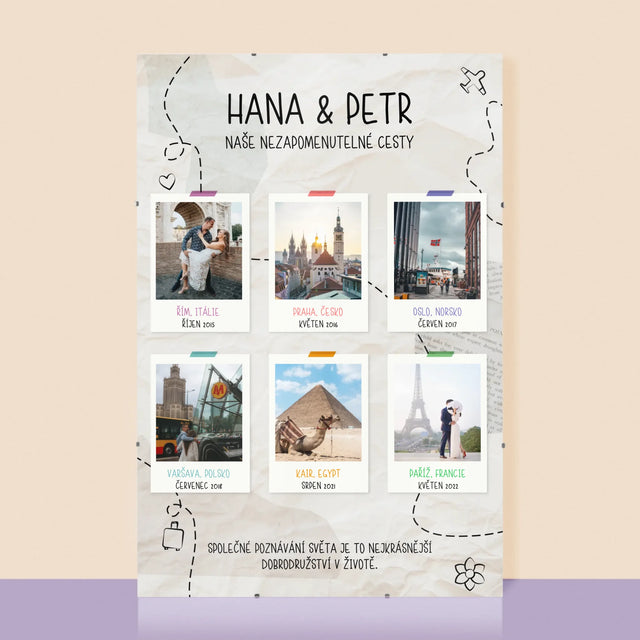 Náš Příběh: Naše Nezapomenutelné Cesty - Plakát