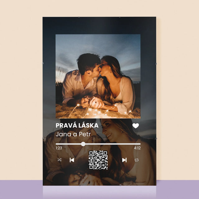 Fotka A Textem: Spotify S Vašimi Fotkami A Qr Kódem - Plakát