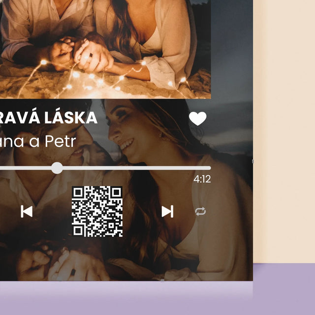 Fotka A Textem: Spotify S Vašimi Fotkami A Qr Kódem - Plakát