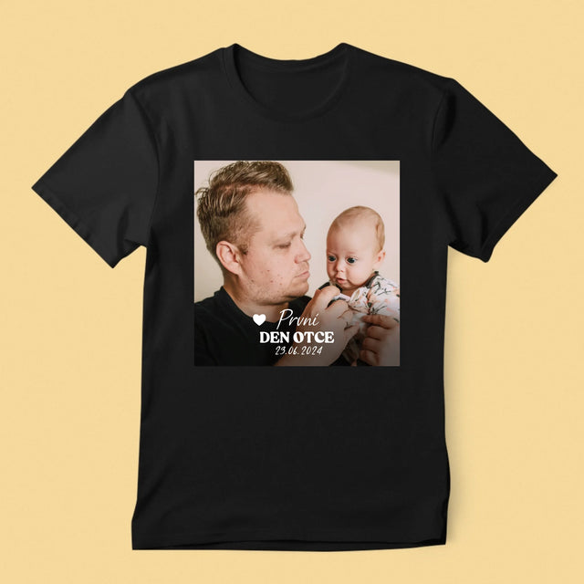 Fotka A Textem: První Den Otce - Pánské Tričko