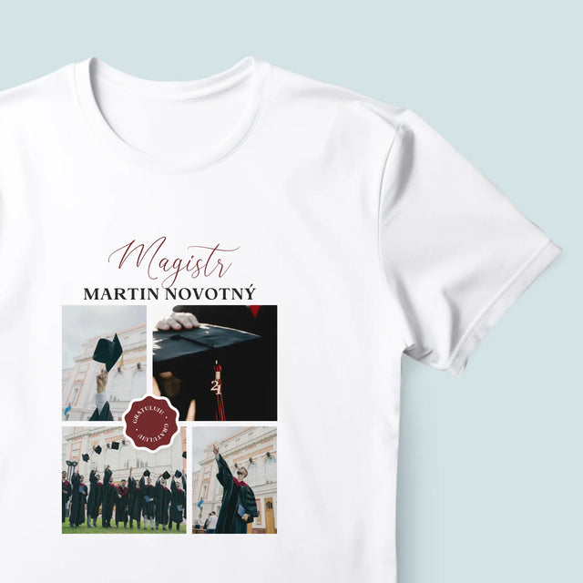 Fotokoláž: Magistr - Pánské Tričko