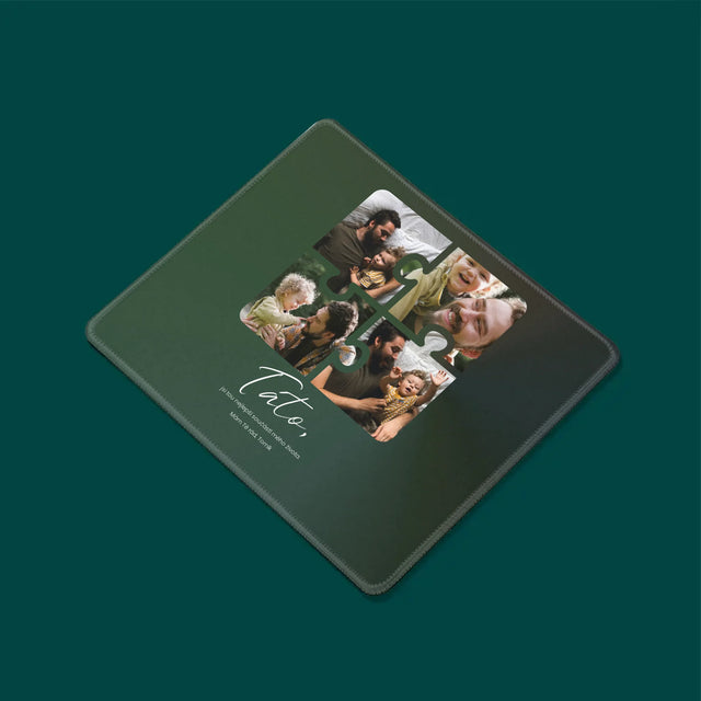Fotokoláž: Puzzle Fotky Pro Tátu - Podložka Pod Myš