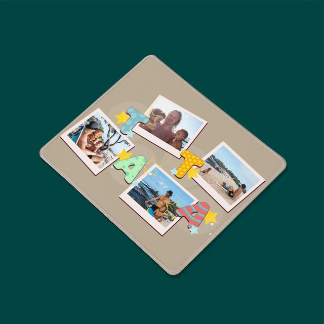 Fotokoláž: Písmenka Táta - Podložka Pod Myš