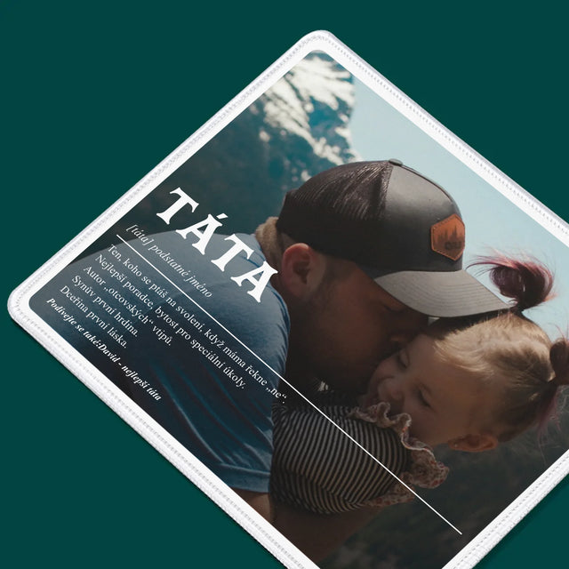 Fotka A Textem: Táta Definice - Podložka Pod Myš