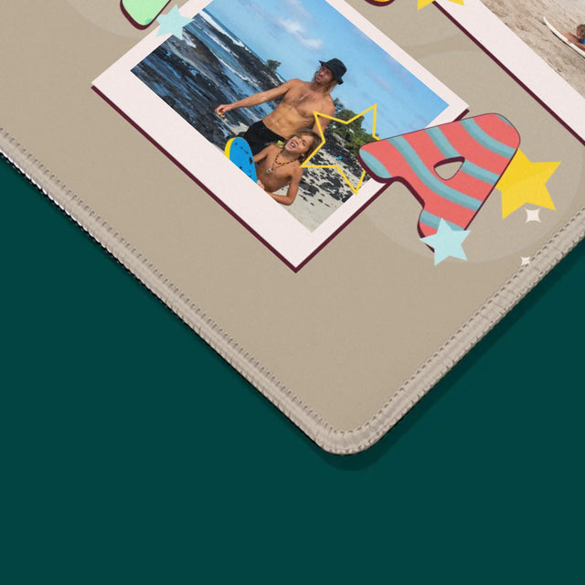 Fotokoláž: Písmenka Táta - Podložka Pod Myš