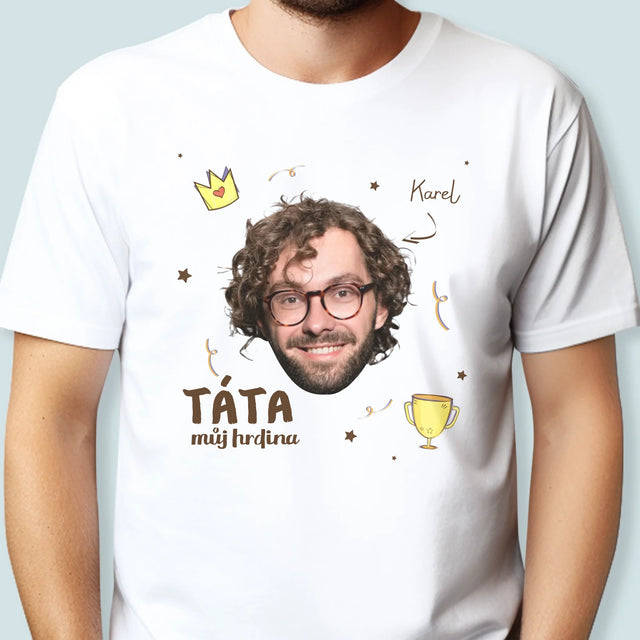 Fotka A Textem: Hrdina Táta - Pánské Tričko