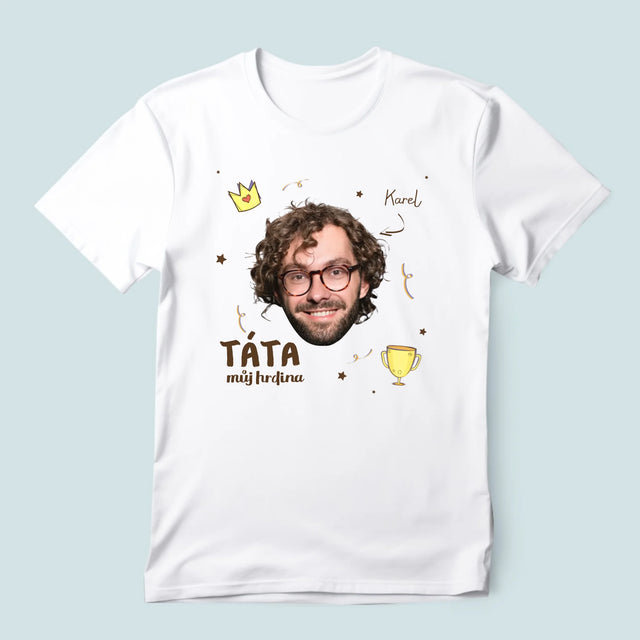 Fotka A Textem: Hrdina Táta - Pánské Tričko