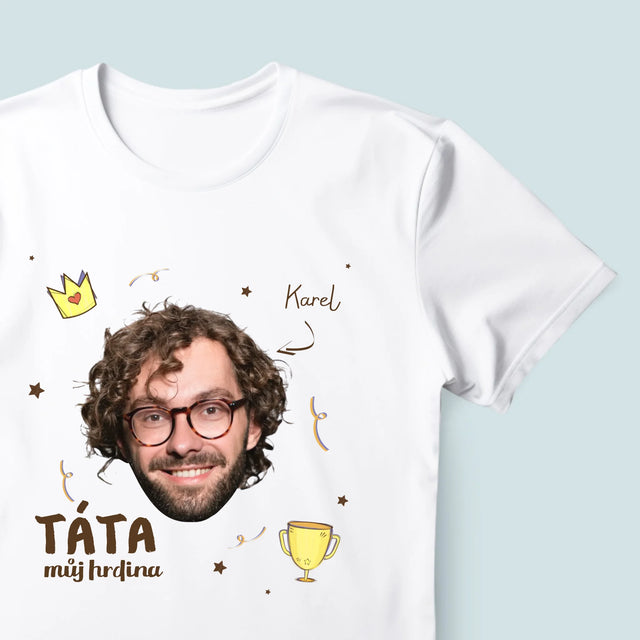 Fotka A Textem: Hrdina Táta - Pánské Tričko