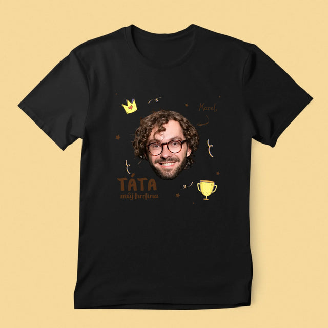 Fotka A Textem: Hrdina Táta - Pánské Tričko