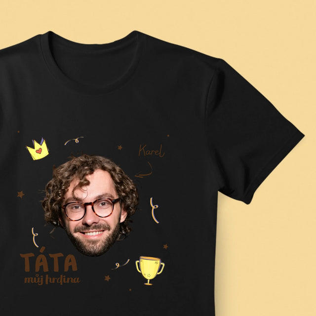 Fotka A Textem: Hrdina Táta - Pánské Tričko