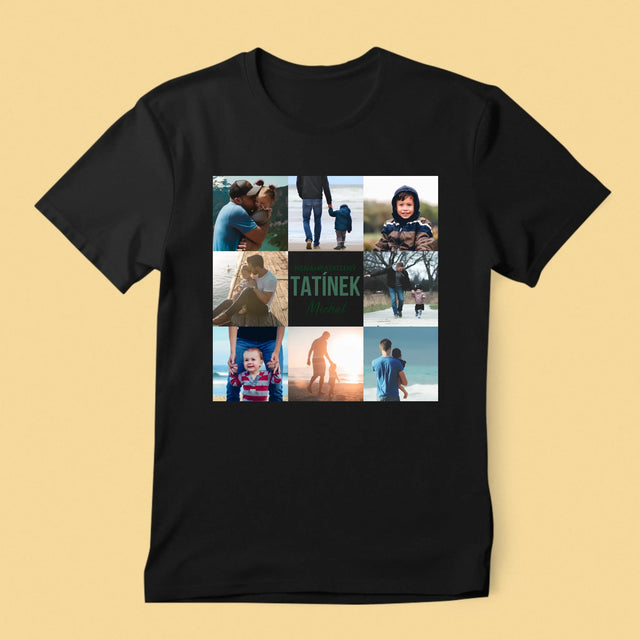 Fotokoláž: Nenahraditelný Tatínek - Pánské Tričko