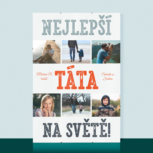 Fotokoláž: Nejlepší Táta Na Světě Snímky - Plakát