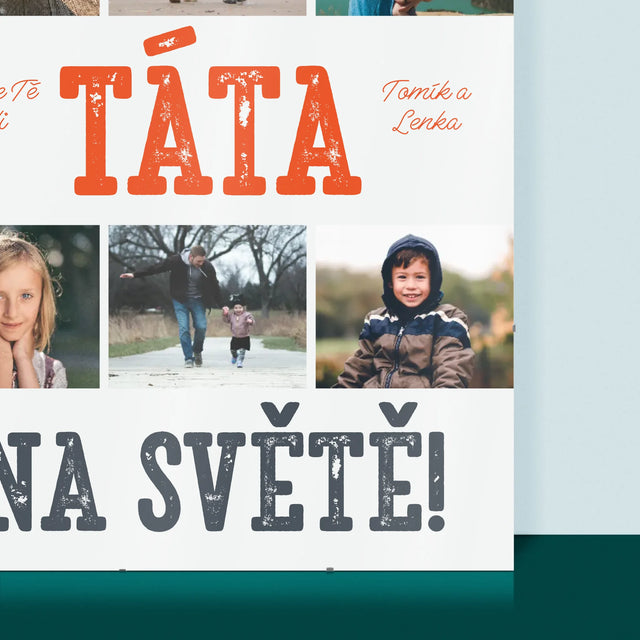 Fotokoláž: Nejlepší Táta Na Světě Snímky - Plakát