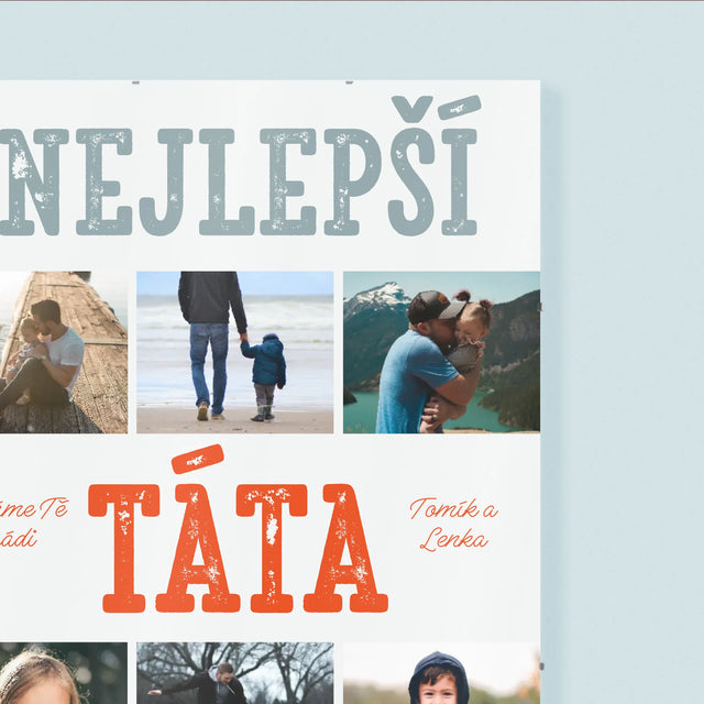 Fotokoláž: Nejlepší Táta Na Světě Snímky - Plakát
