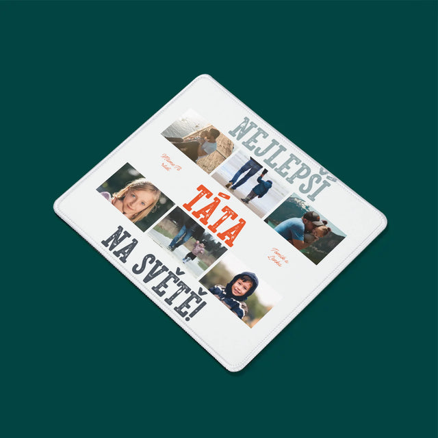 Fotokoláž: Nejlepší Táta Na Světě Snímky - Podložka Pod Myš