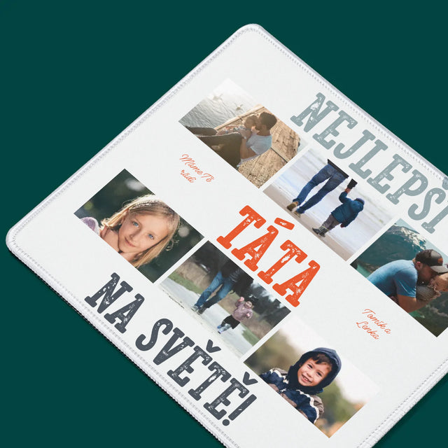 Fotokoláž: Nejlepší Táta Na Světě Snímky - Podložka Pod Myš